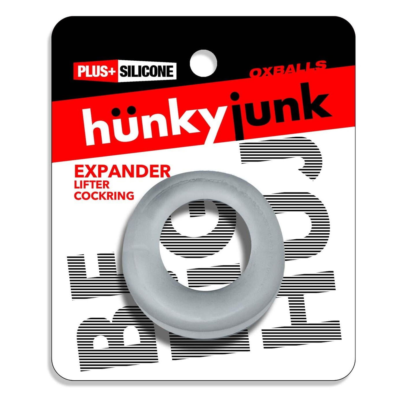 Oxballs Hünkyjunk, Expander Cockring, Clear Steam