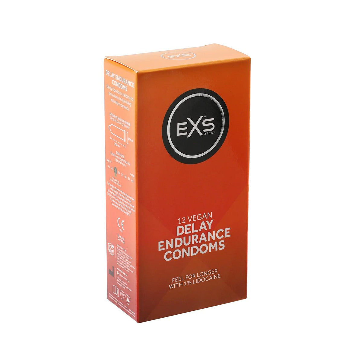 EXS Delay Endurance Condoms, 12 pack