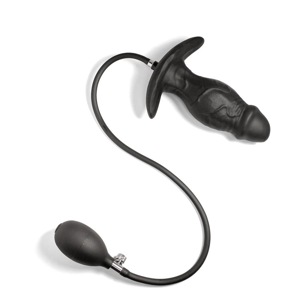 Inflatable Dildo Plug w Magnetic Inflator