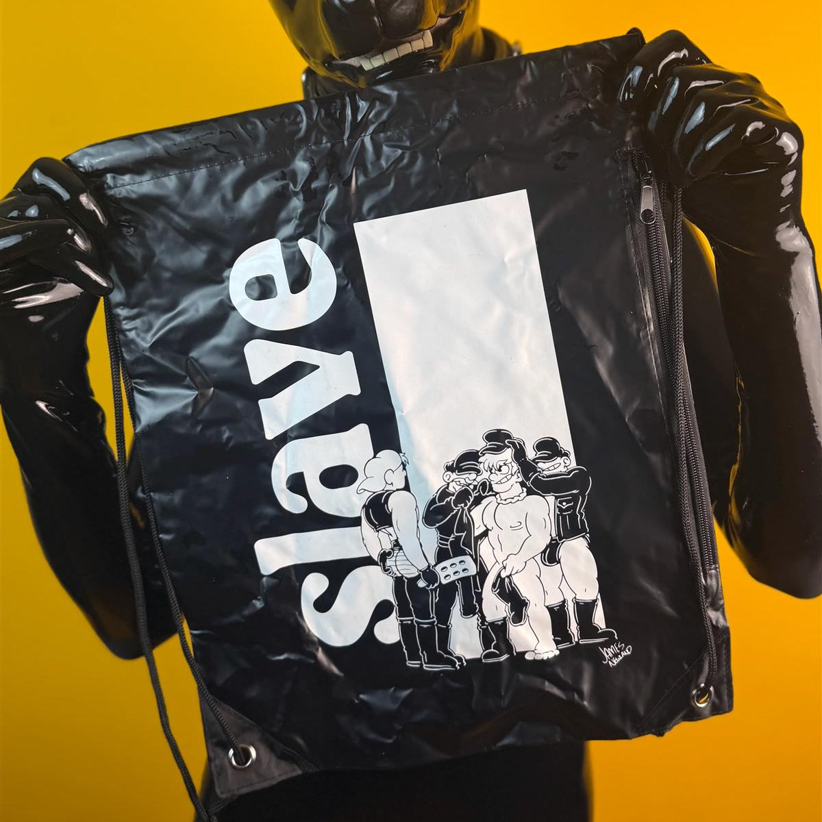"Slave", PVC Drawstring Bag