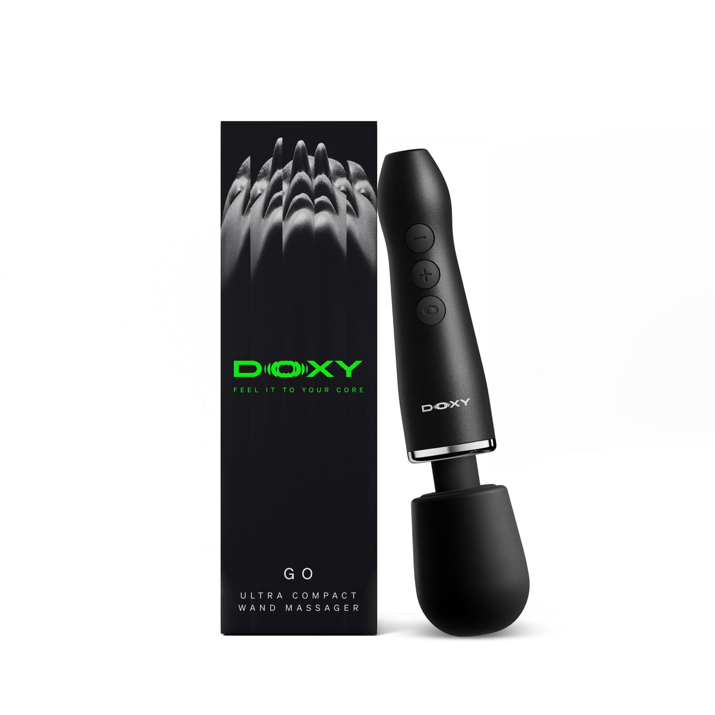 DOXY GO, Mini Wand Massager, Black