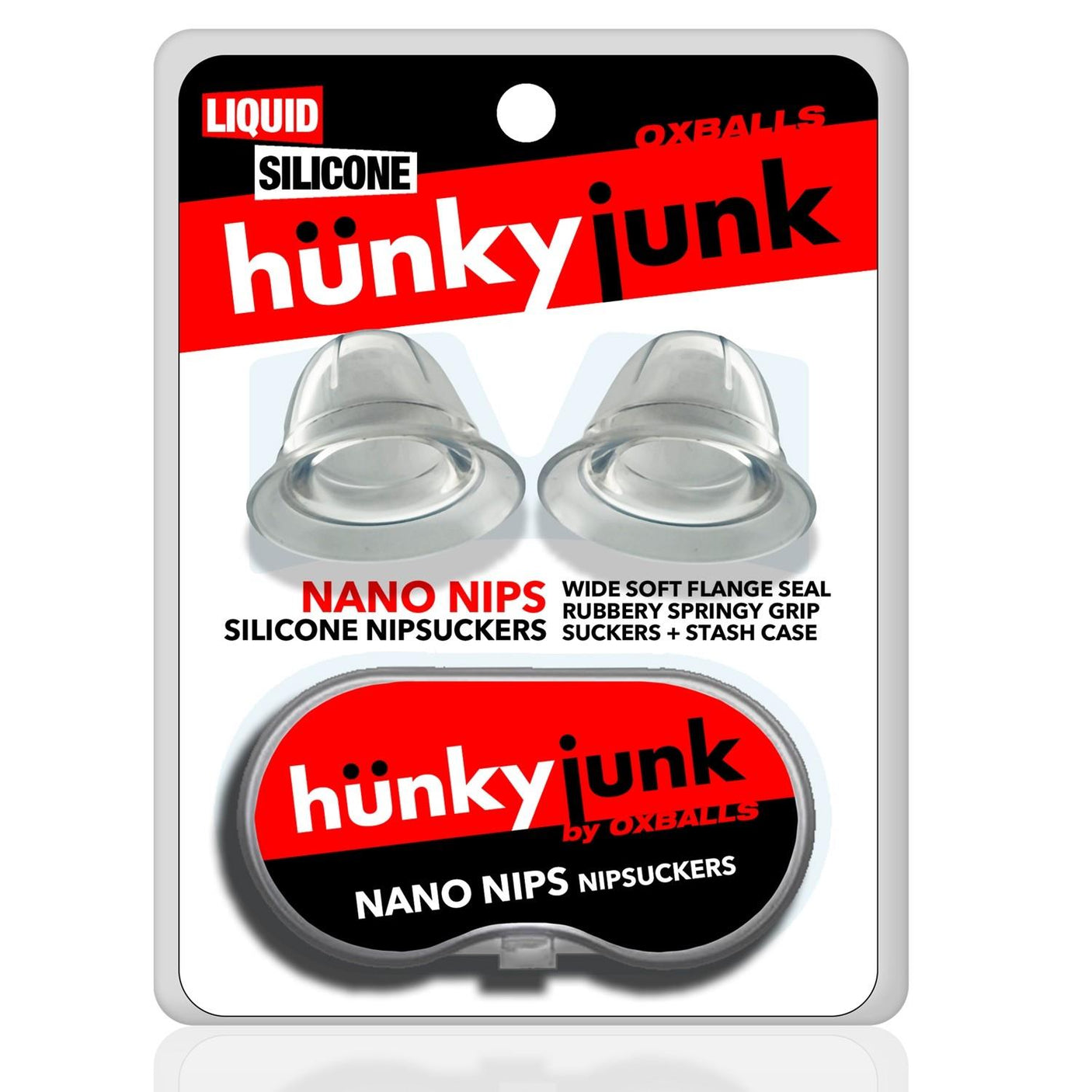 Oxballs Hünkyjunk, Nano Nips Nipple Suckers, Clear