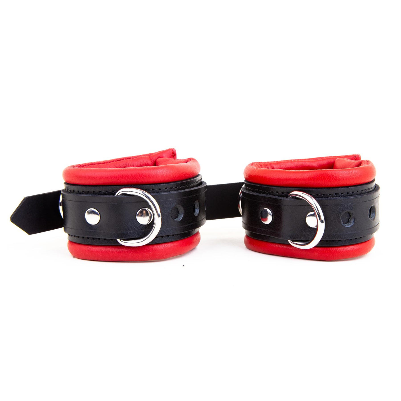Padded Leather Wrist Cuffs 5cm
