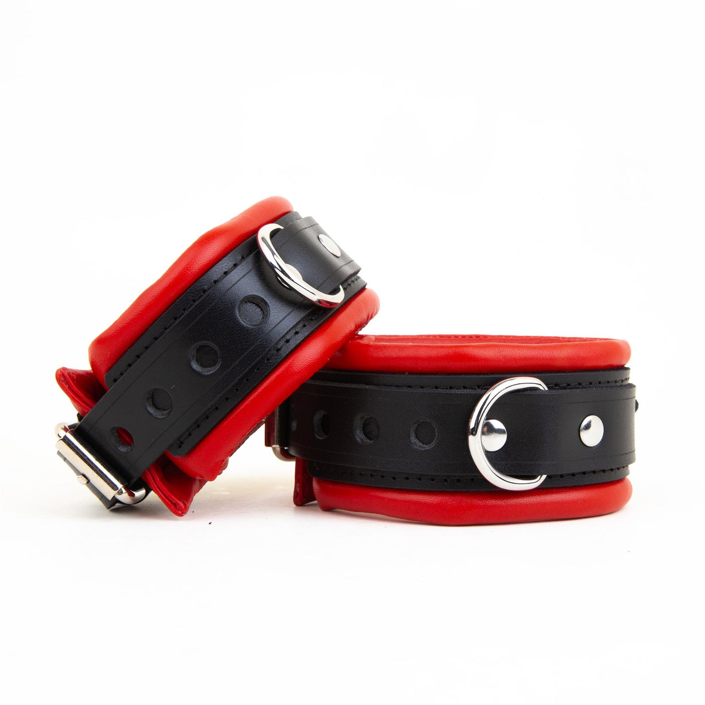 Padded Leather Ankle Cuffs 5cm