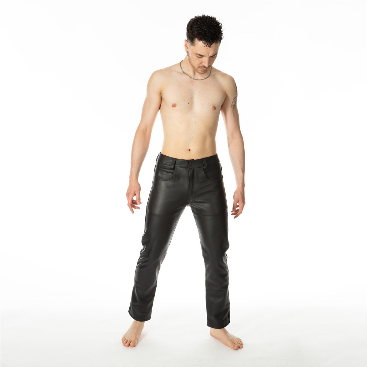 R207 Leather Jeans // Made to order