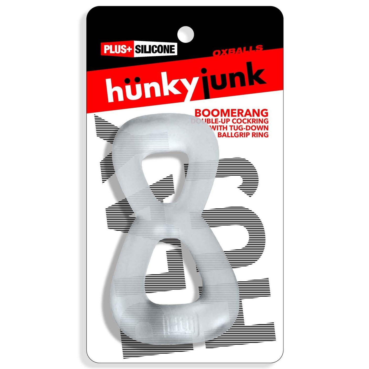 Oxballs Hünkyjunk, Boomerang Cockring, Clear Steam