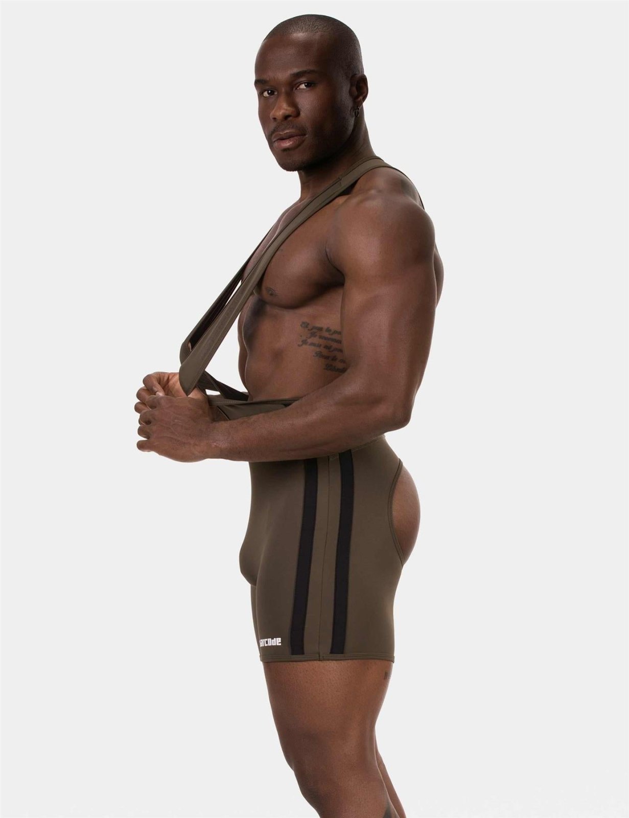 Backless Singlet Dastin, Darkarmy/Black from Barcode Berlin.