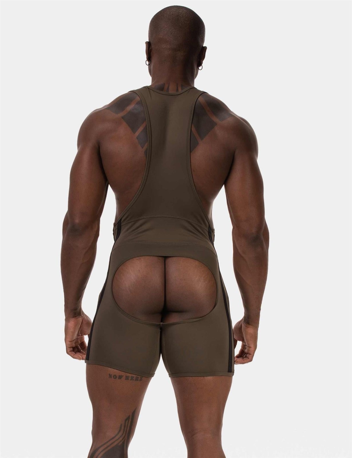 Backless Singlet Dastin, Darkarmy/Black from Barcode Berlin.