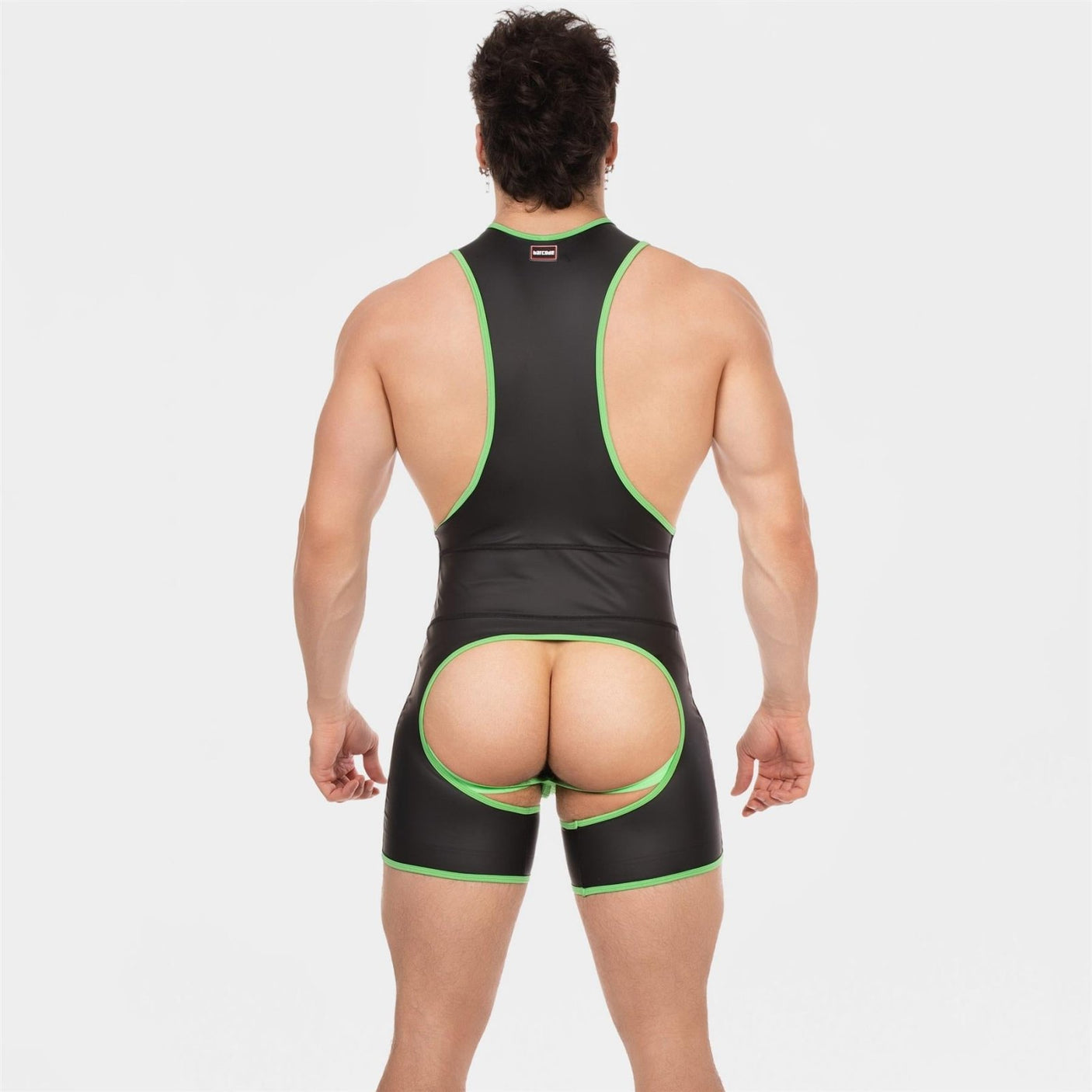 Barcode Singlet Kam, Black/Neongreen from Barcode Berlin.