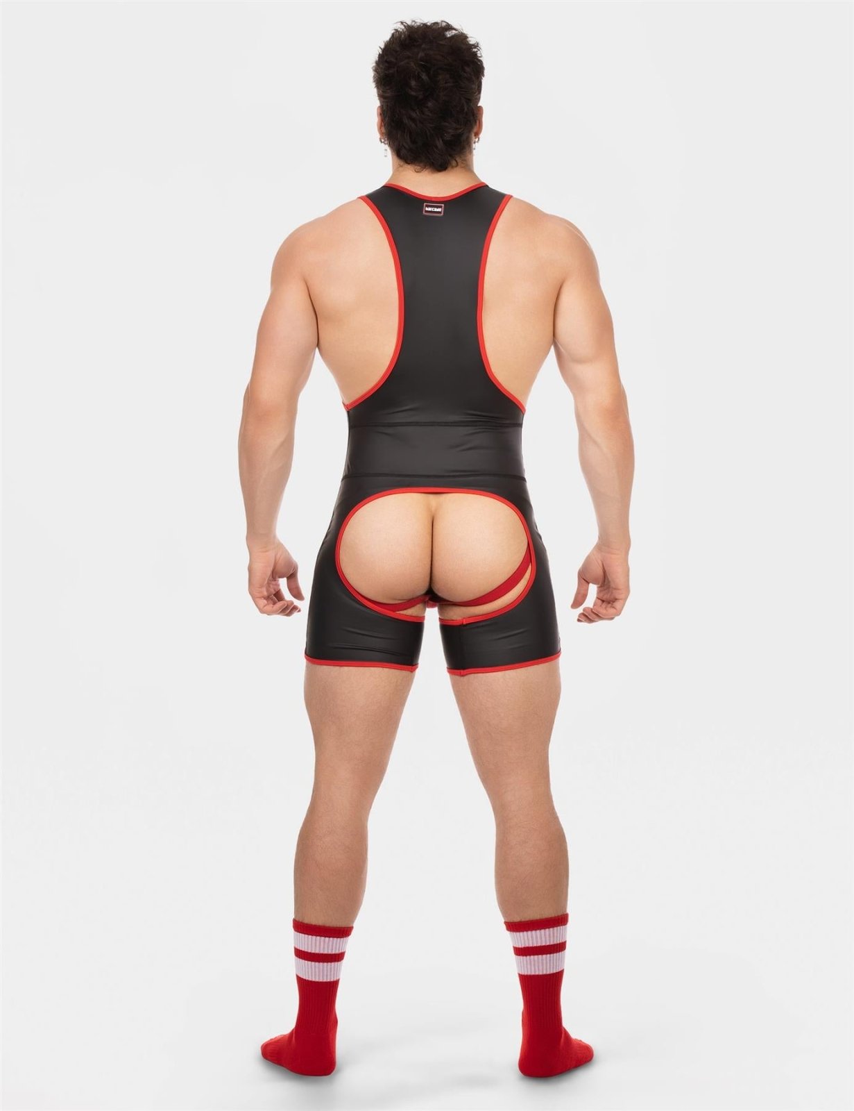 Barcode Singlet Kam, Black/Red from Barcode Berlin.