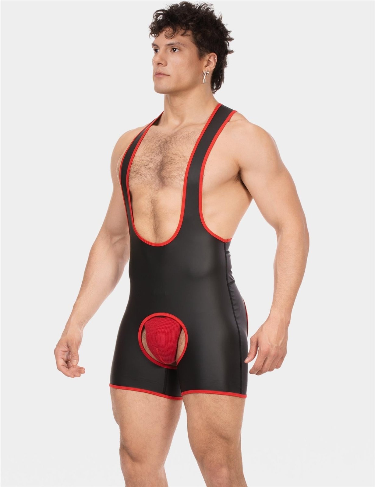 Barcode Singlet Kam, Black/Red from Barcode Berlin.