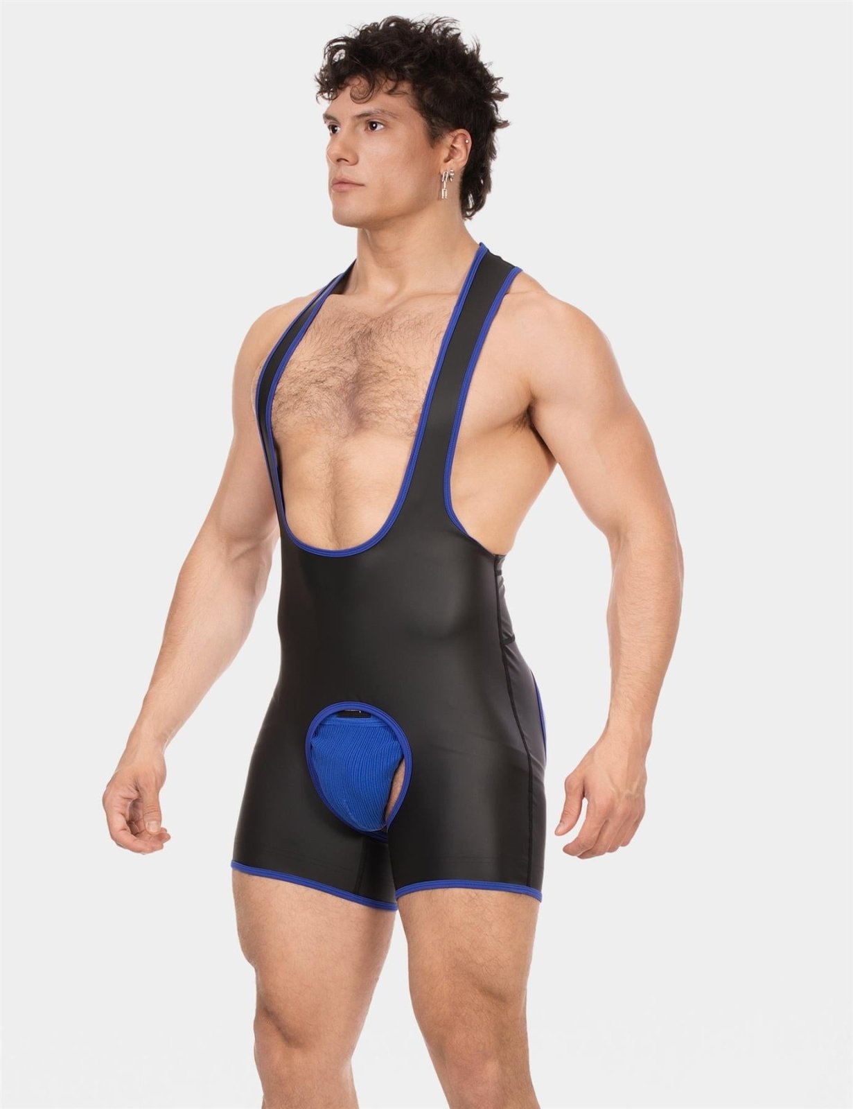 Barcode Singlet Kam, Black/Royal from Barcode Berlin.