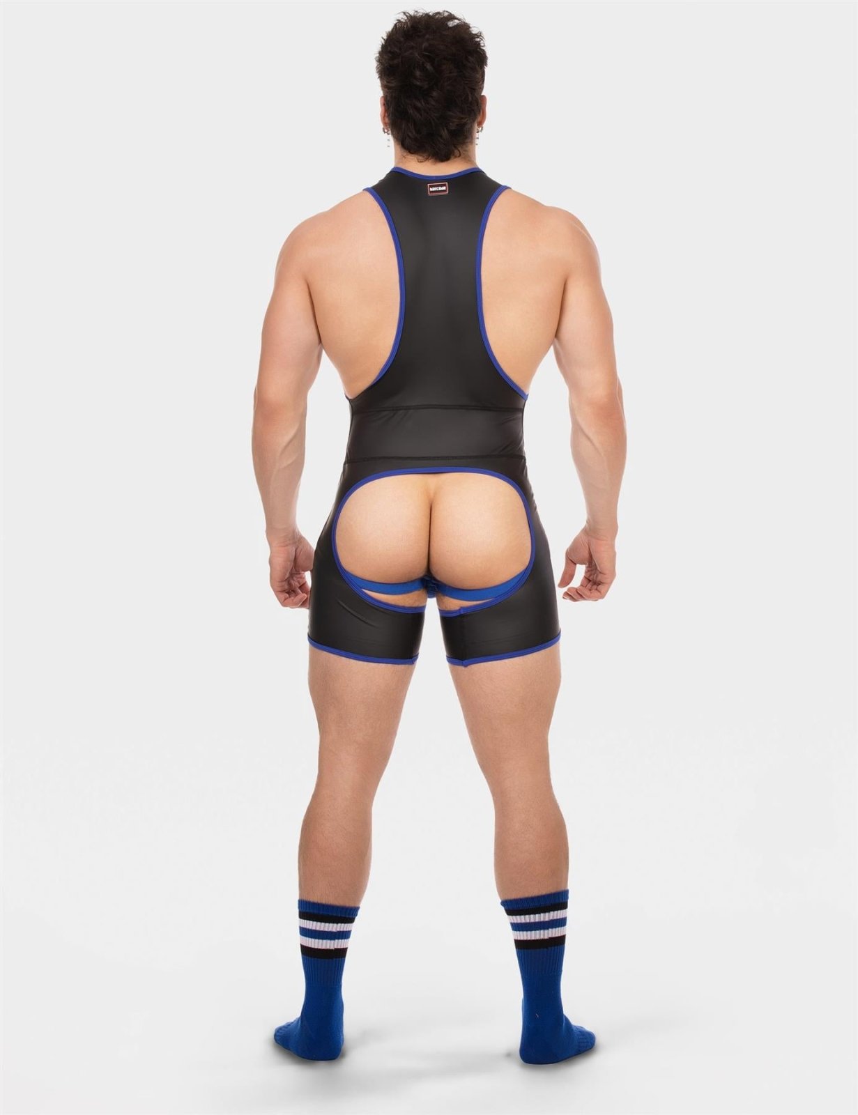 Barcode Singlet Kam, Black/Royal from Barcode Berlin.