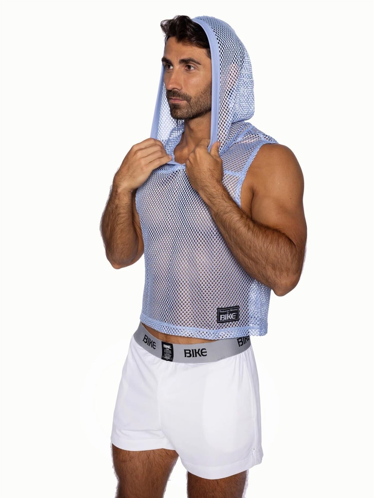 BIKE Hooded Sleeveless Practice Jersey, Ice Blue from Bike Athletic.