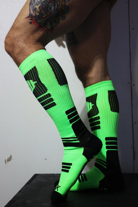 Breedwell Hypnotix Socks, Neon Green from Breedwell.