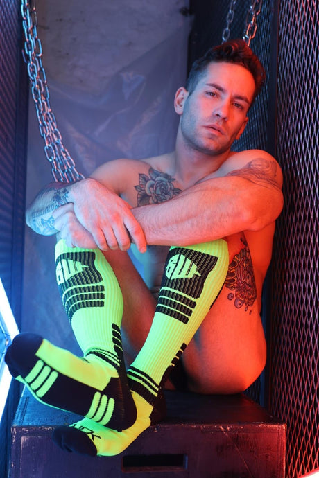 Breedwell Hypnotix Socks, Neon Green from Breedwell.