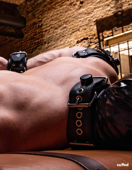 CUFFED Neck Leathstraint, Black from Cuffed.