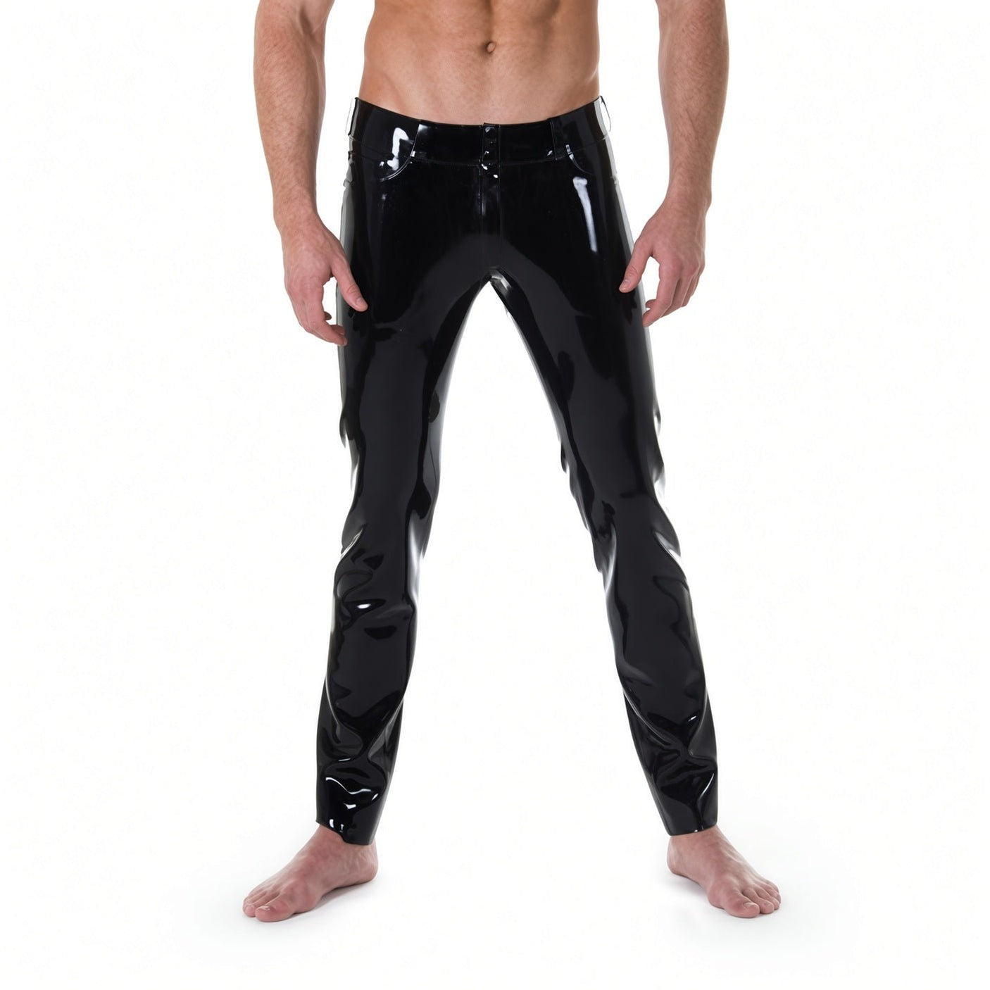 Low-Rise Rubber Jeans // Made to Order from REGULATION.