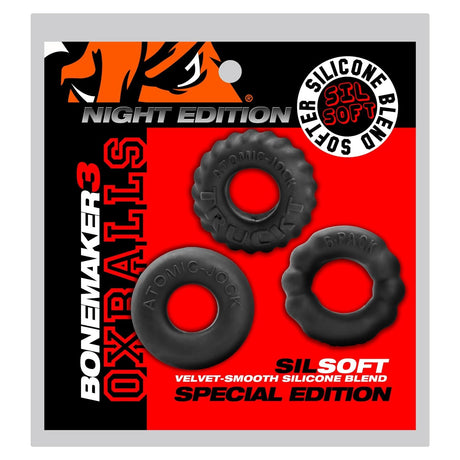 OXBALLS Bonemaker, 3 - pack, Night Black from Oxballs.