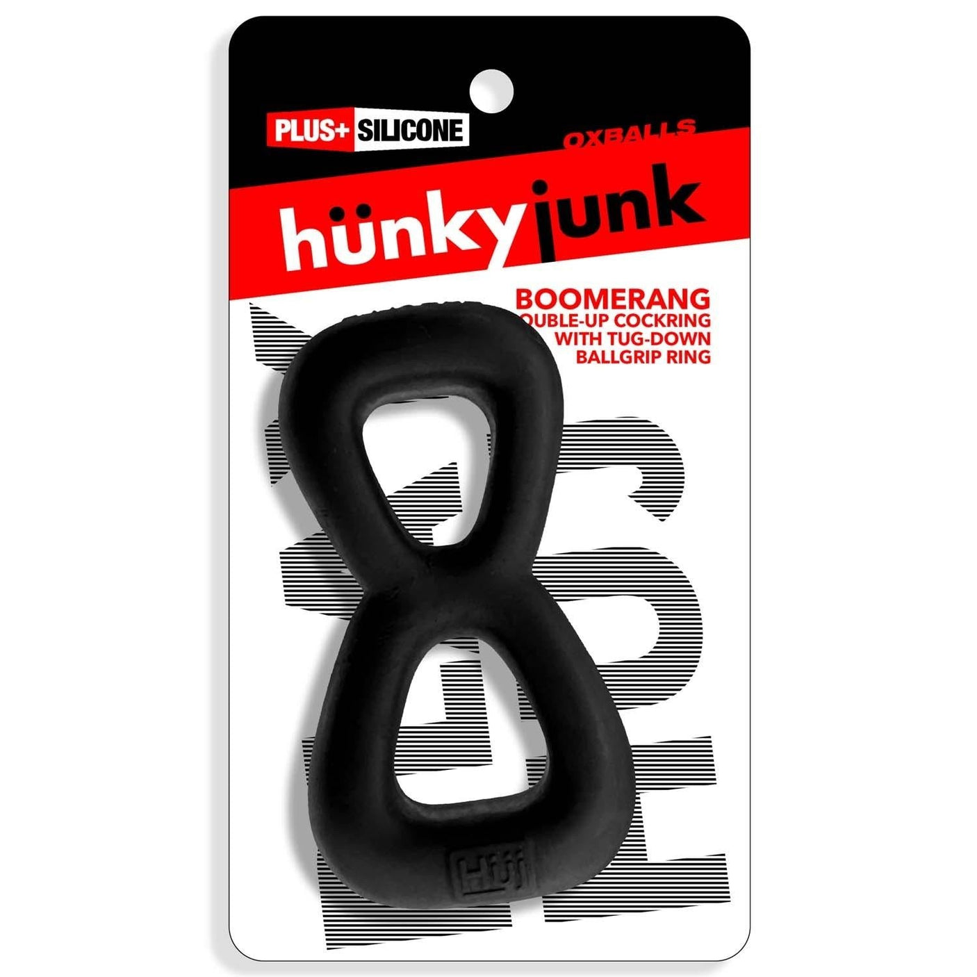 Oxballs Hünkyjunk, Boomerang Cockring, Black Fog from Hunkyjunk.