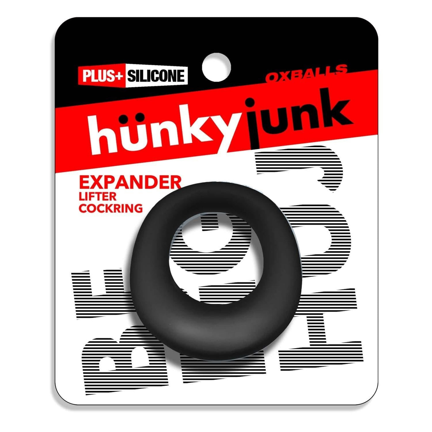 Oxballs Hünkyjunk, Expander Cockring, Black Fog from Hunkyjunk.