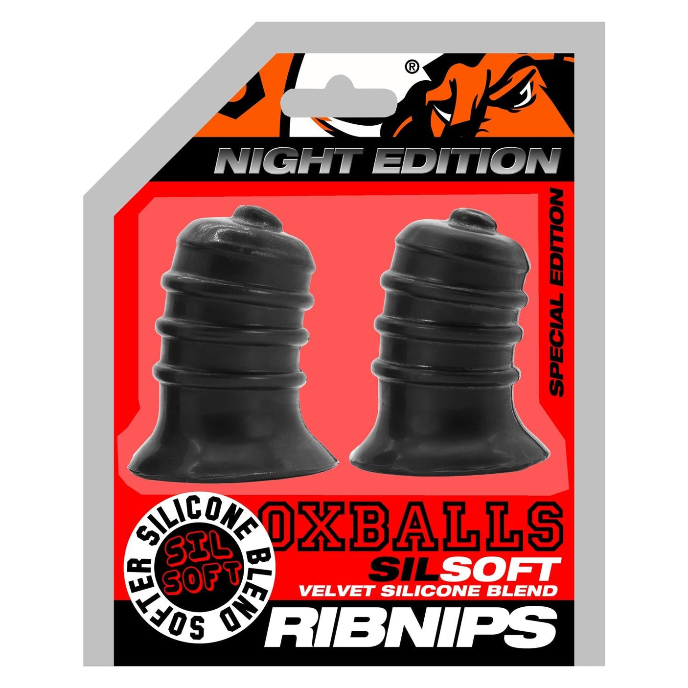 OXBALLS Ribnips, Night Black from Oxballs.
