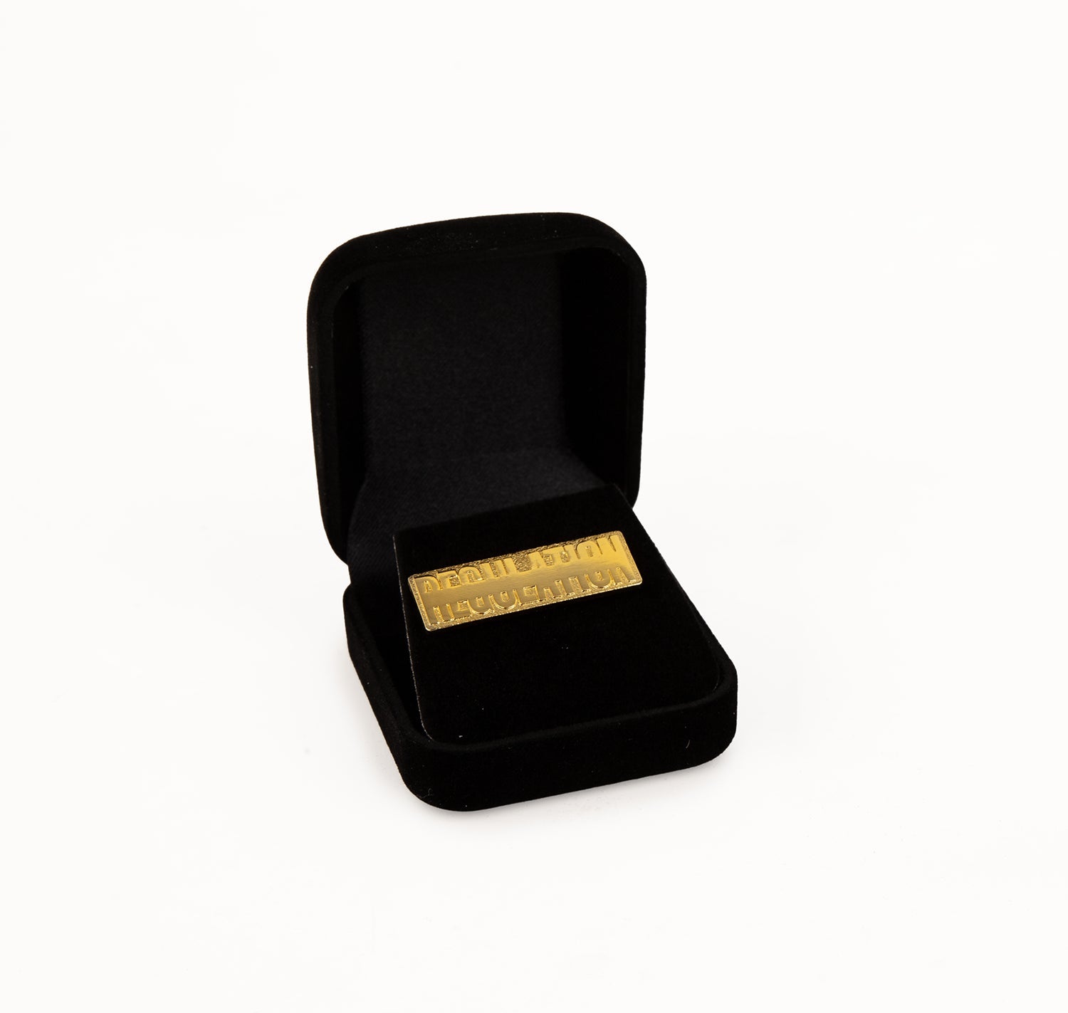 REGULATION Collectors Logo Pin, Gold, No. 004 from REGULATION.