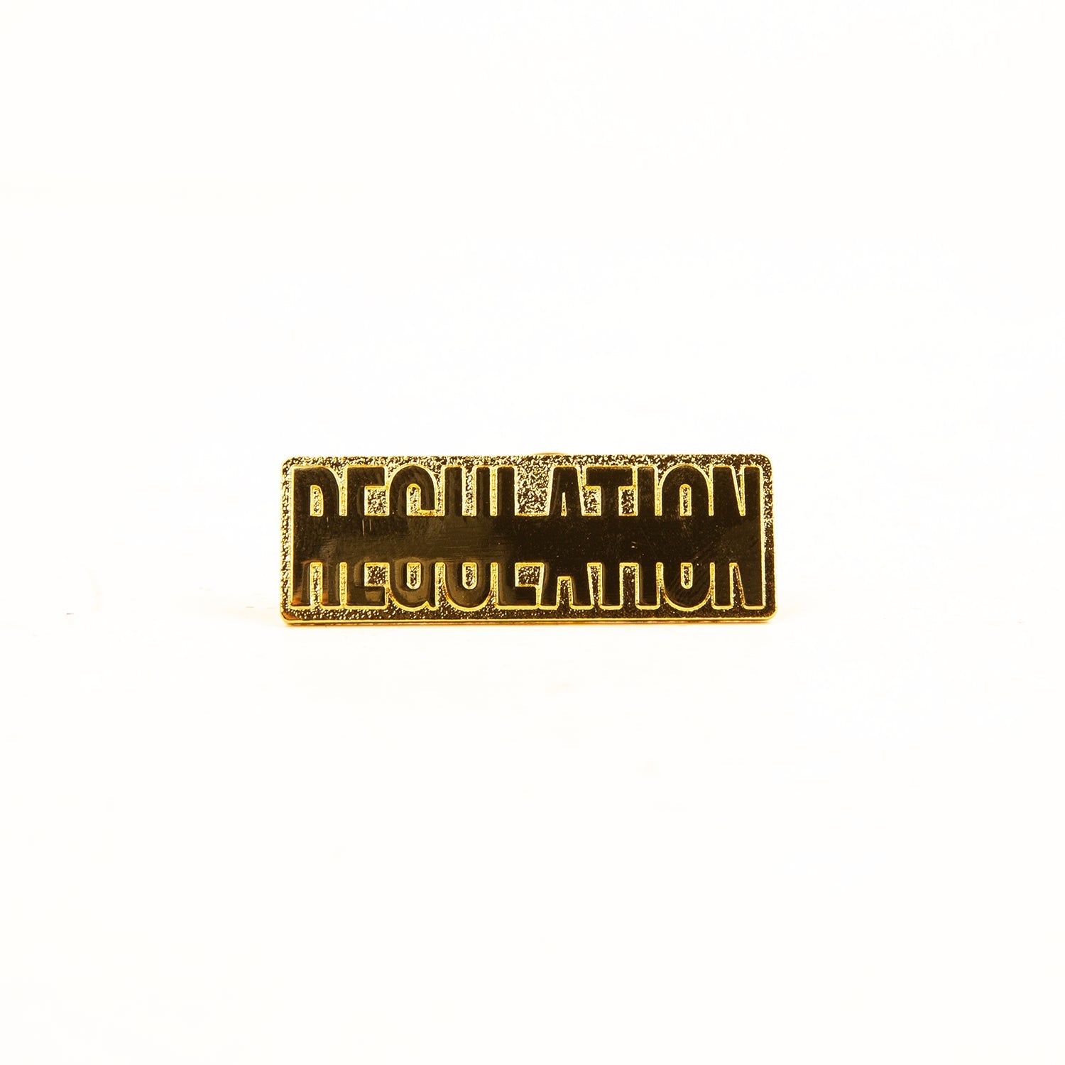 REGULATION Collectors Logo Pin, Gold, No. 004 from REGULATION.