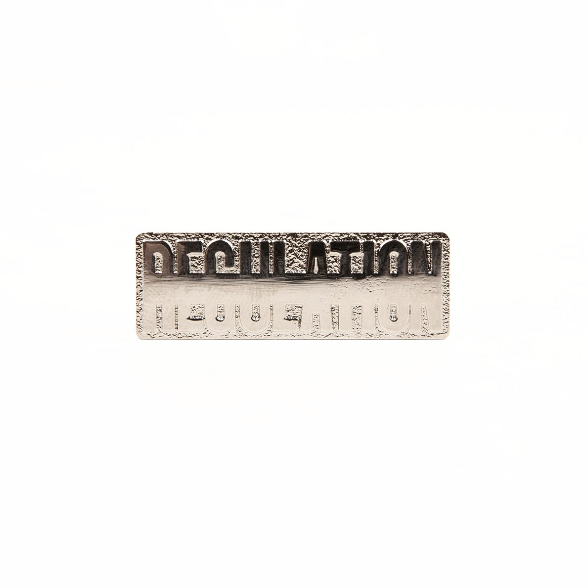 REGULATION Collectors Logo Pin, Silver, No. 003 from REGULATION.