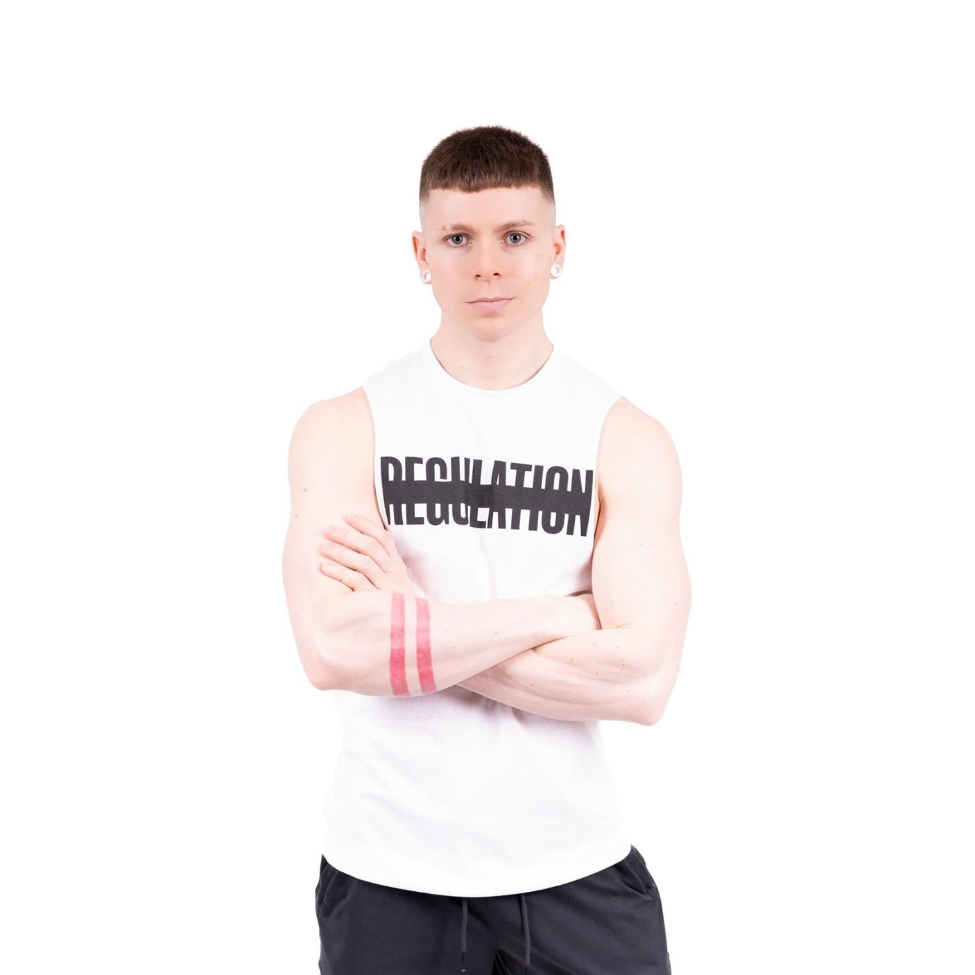 REGULATION Drop Arm Tank, White from REGULATION.