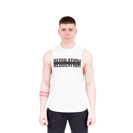 REGULATION Drop Arm Tank, White from REGULATION.