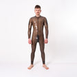 Rubber Catsuit, Shoulder Entry, Semi Trans Smokey // Made to order from REGULATION.