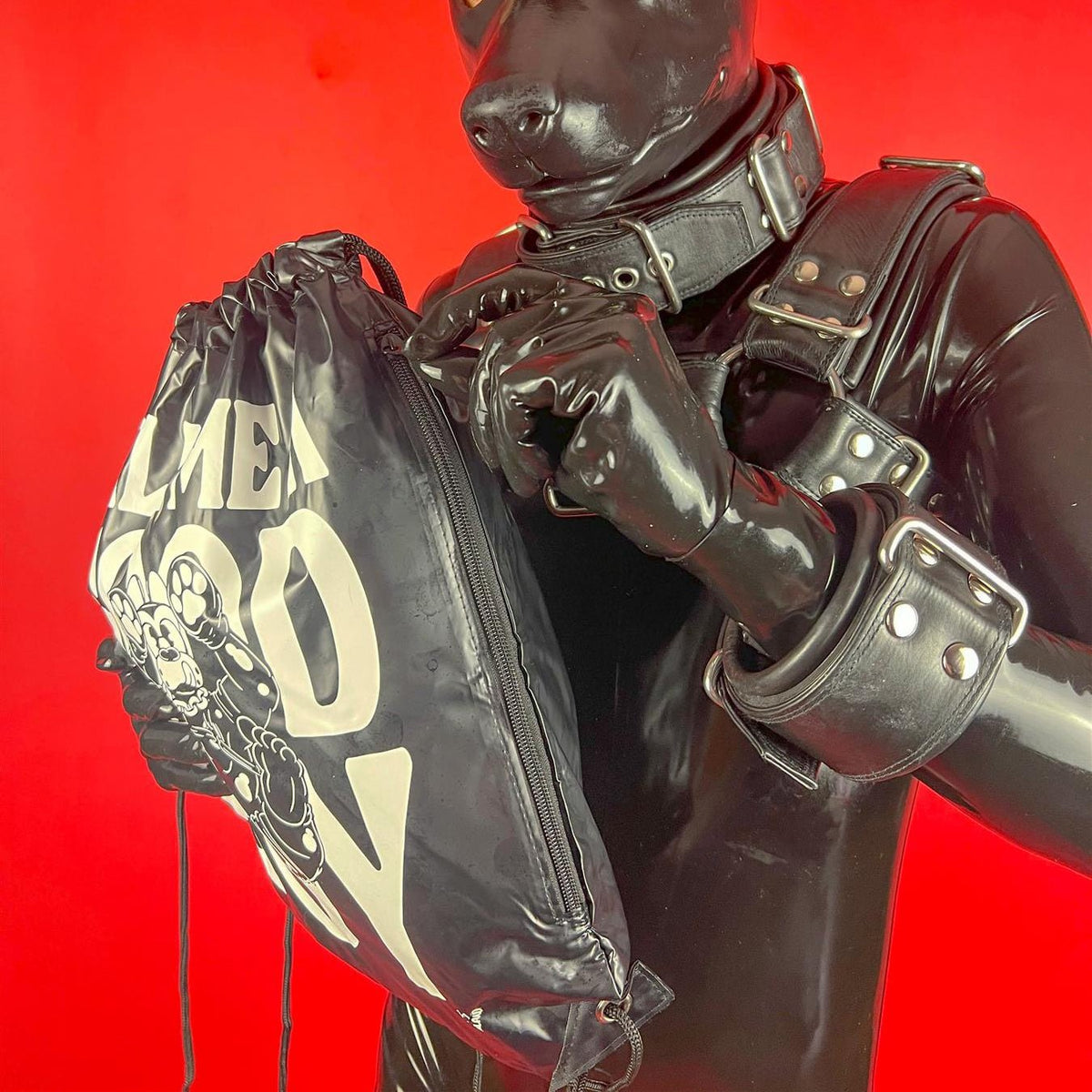 "Slave", PVC Drawstring Bag from James Newland Illustration.