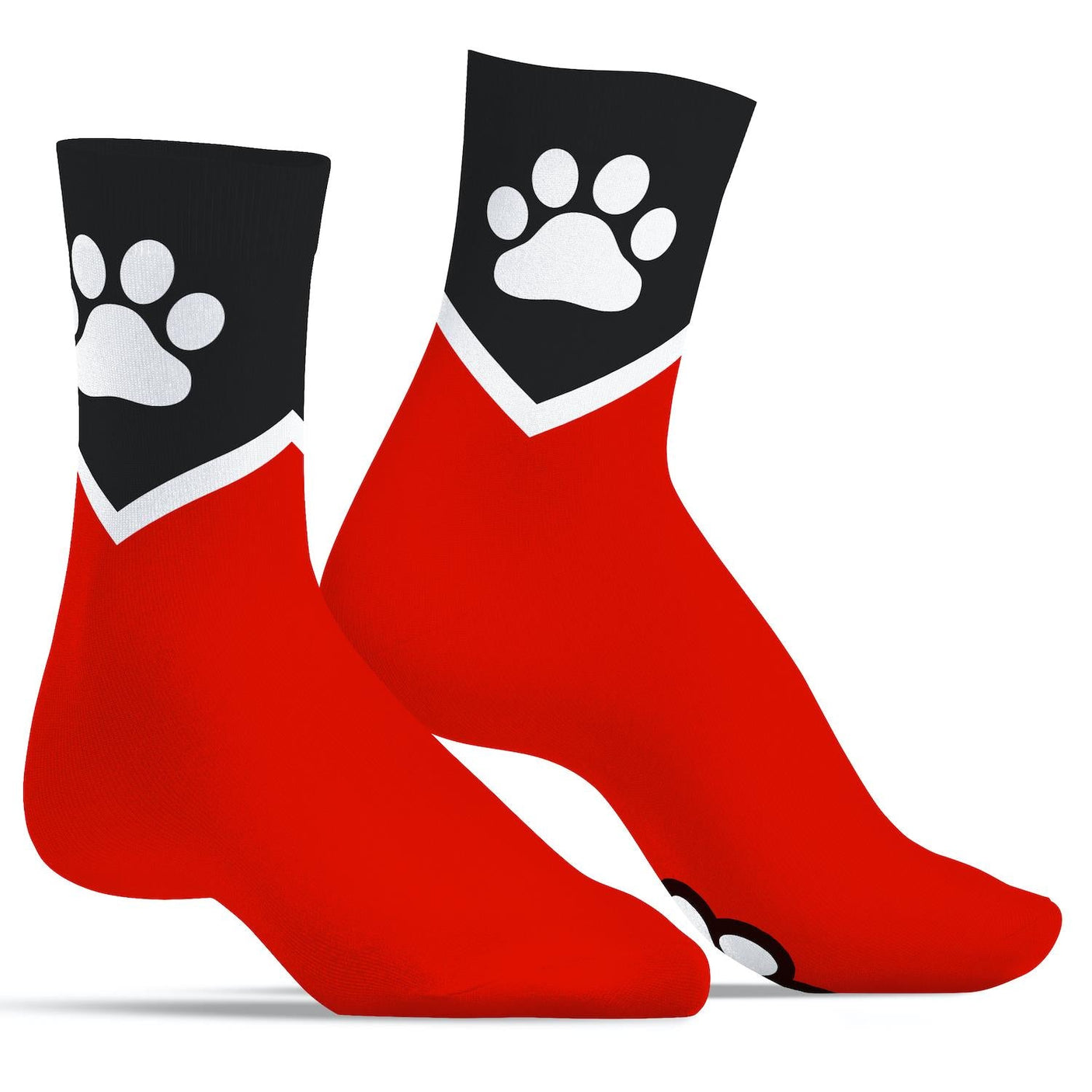 SNEAKXX "Paw" Skater Socks, Red from SneakXX.