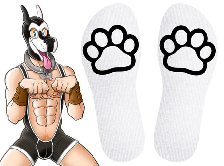 SNEAKXX "Paw" Skater Socks, White from SneakXX.