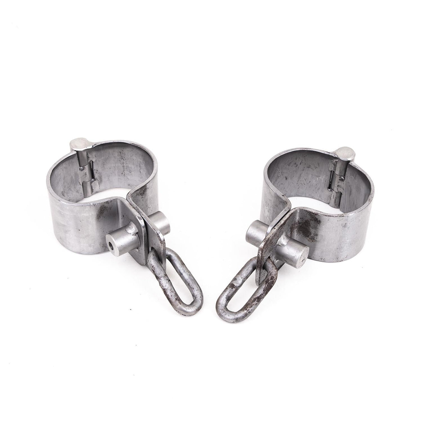 Stainless Wrist Manacles - Detached Pair from Dark Forge.