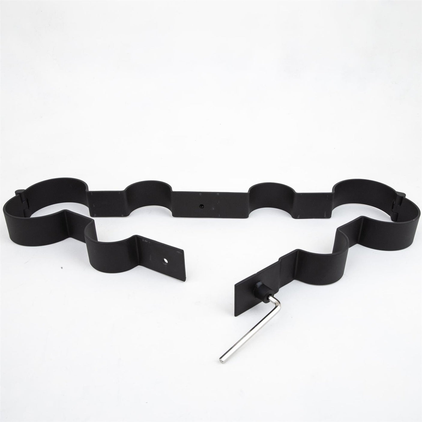 Steel wrist to ankle spreader, Black from Fetters.
