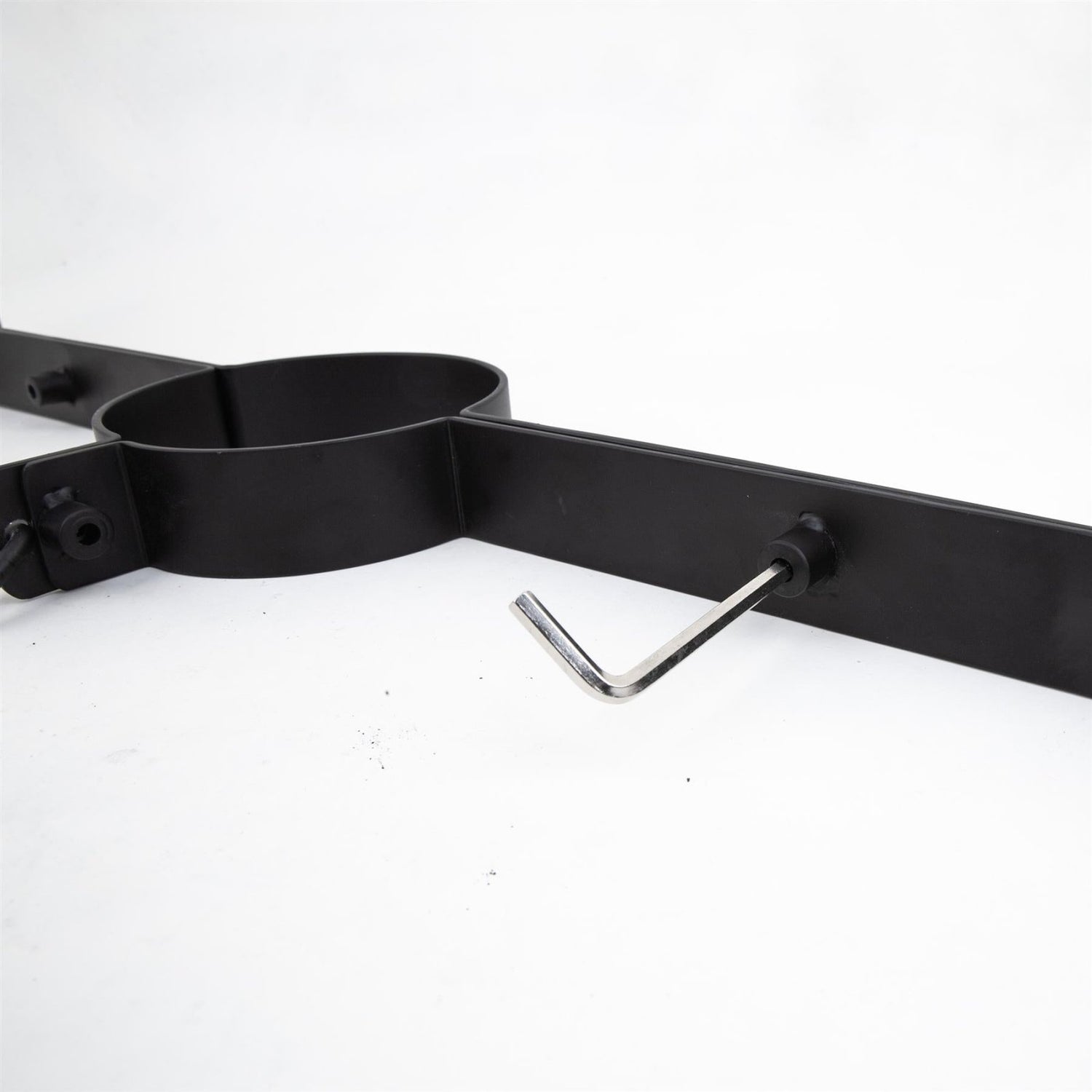 Steel wrist to neck restraint, Black from Fetters.