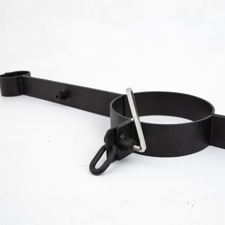 Steel wrist to neck restraint, Black from Fetters.