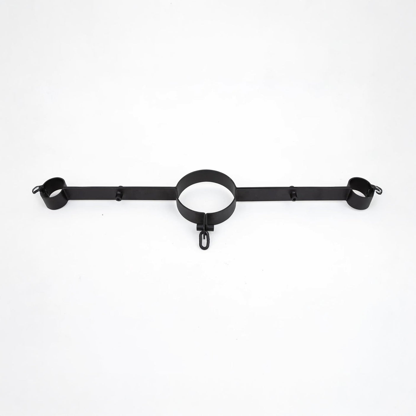 Steel wrist to neck restraint, Black from Fetters.