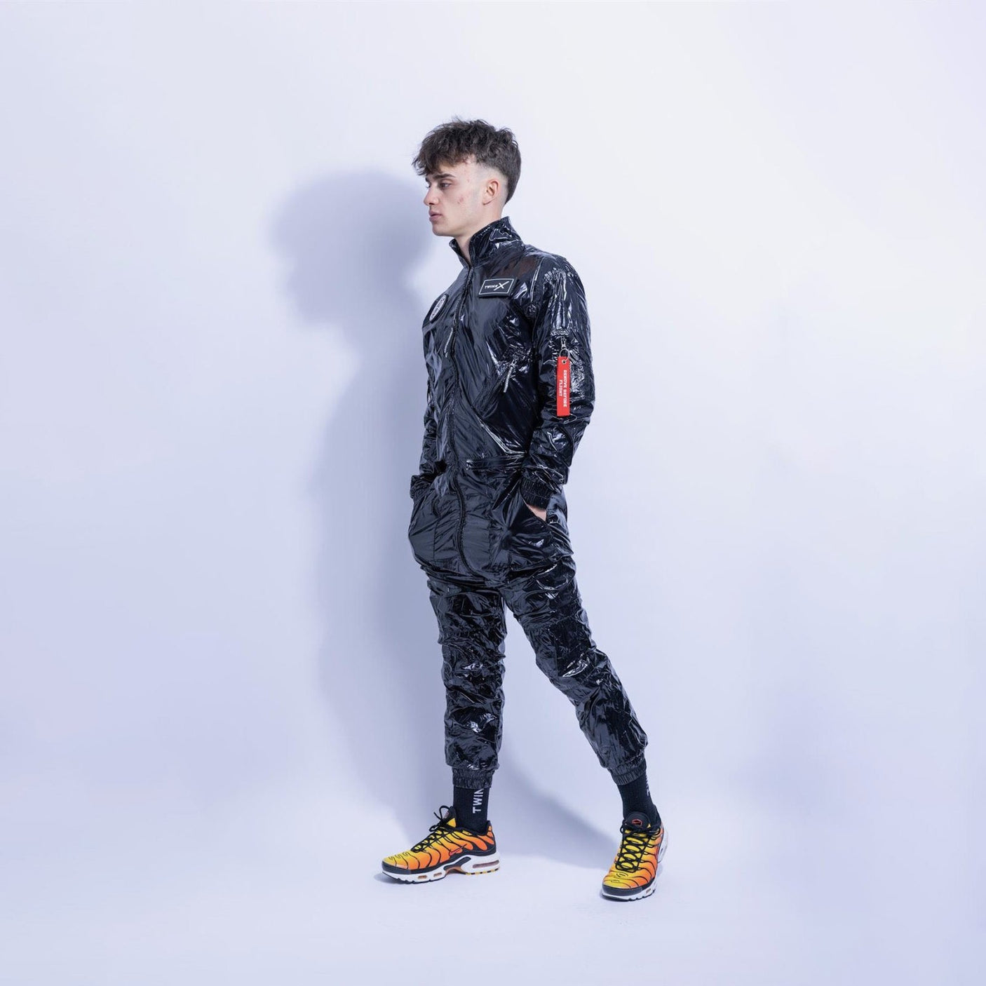 Twink X X - Force Flight Suit, Shiny Black from Twink X.