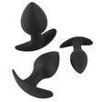 3-piece Anal Trainer Butt Plug Set from Black Velvets.