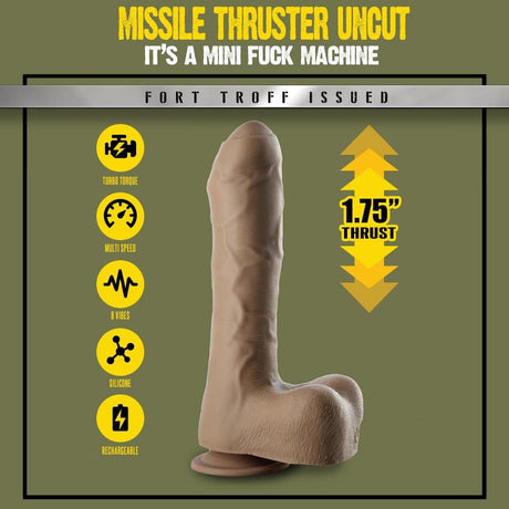Fort Troff Uncut Thruster, Mini Fuck Machine, Rechargeable Silicone with Remote from Fort Troff.