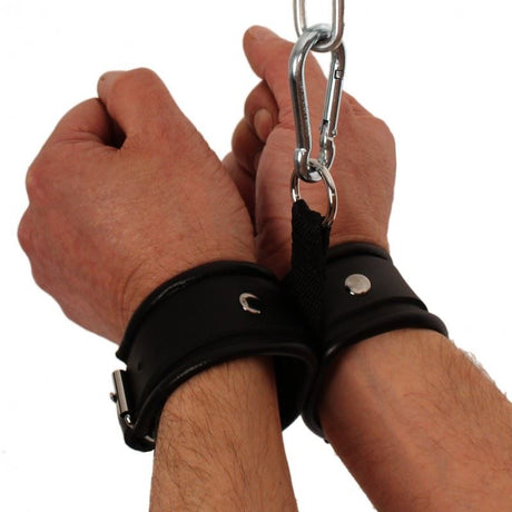 Leather Handcuffs from The Red.