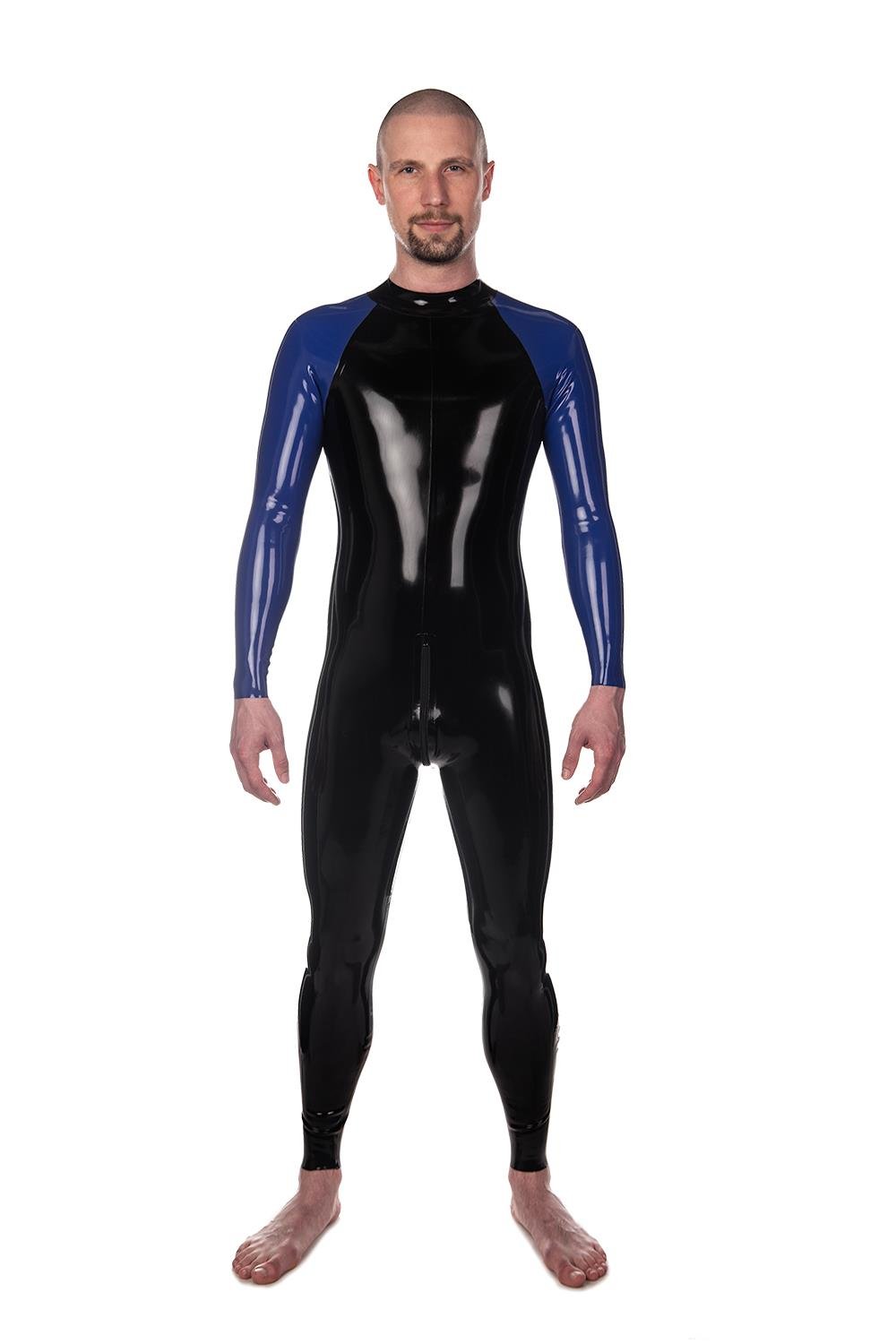 Reach Catsuit, Black/Royal Blue from REGULATION.