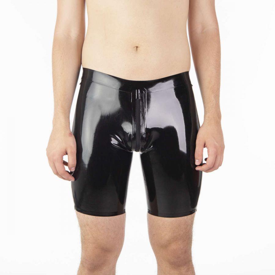 Rubber Compression Shorts, Yellow Side Panel & A/R Zip from REGULATION.