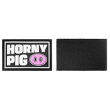 Velcro Fetish Tag, HORNY PIG