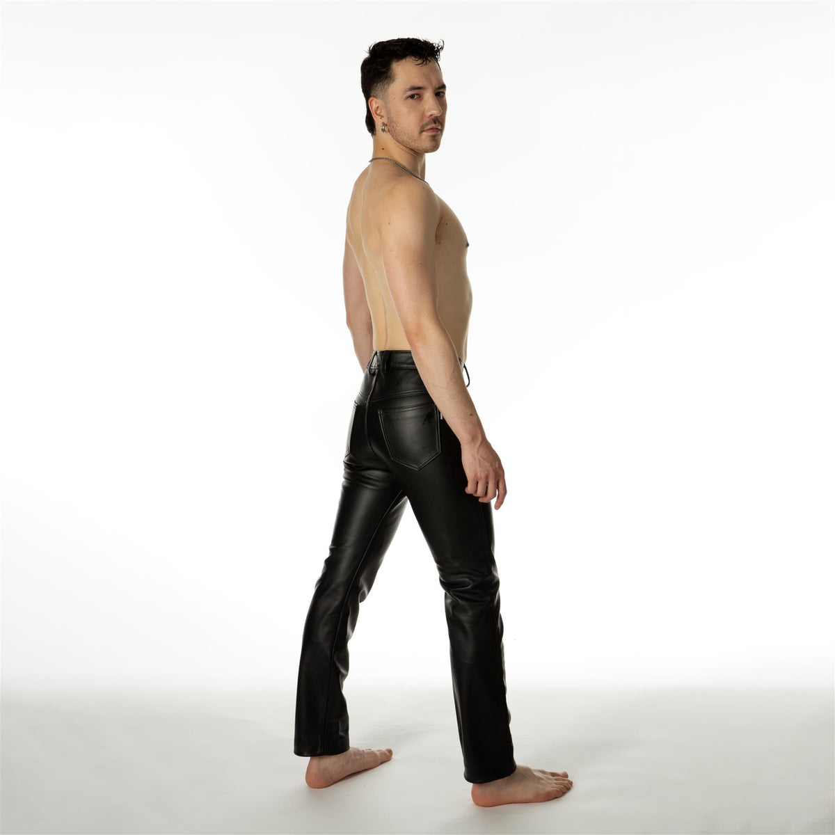 R212 Leather Jeans // Made to order