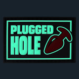 Velcro Fetish Tag, PLUGGED HOLE