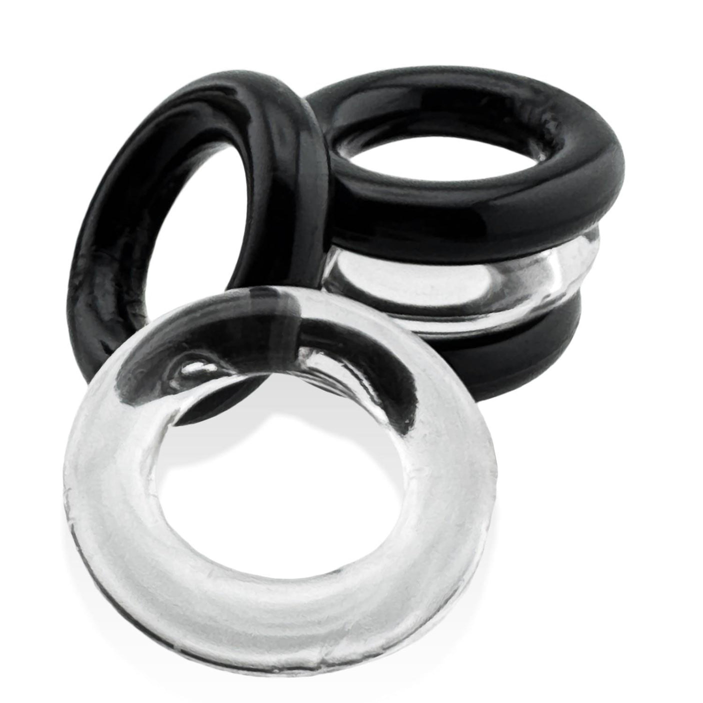 Oxballs Hünkyjunk, Jacker 5-Stack Cockrings, Clear/Black